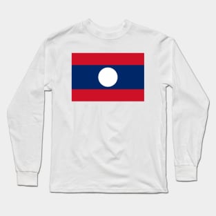 Flag of Laos Long Sleeve T-Shirt